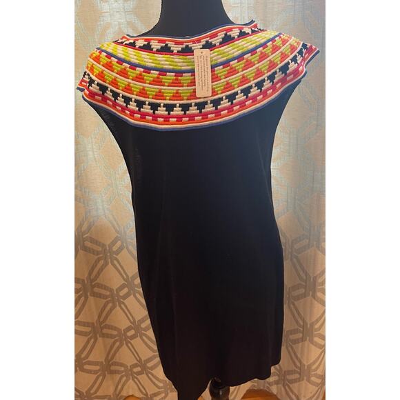 Soft Surroundings Black Multi Tunic Style Sleeveless Shirt Size 1X - Picture 6 of 7